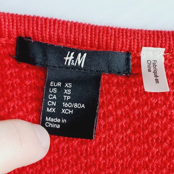H&M Red Knit Sweater Dress - Picture 5 of 7
